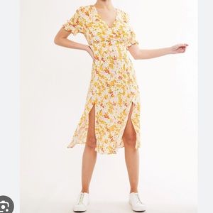 Louche Corina Retro Floral Midi Dress, size 6